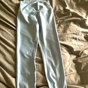 All light blue leggings